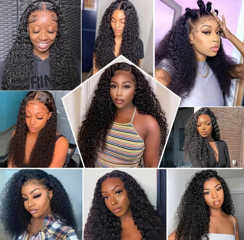 22In Brazilian Hair Water Wave Glueless Wig-13x4 Full Frontal Lace Wig